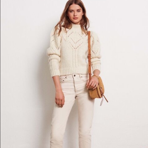 Ba&sh Sweater Pullover Ecru Cream - Picture 2 of 6